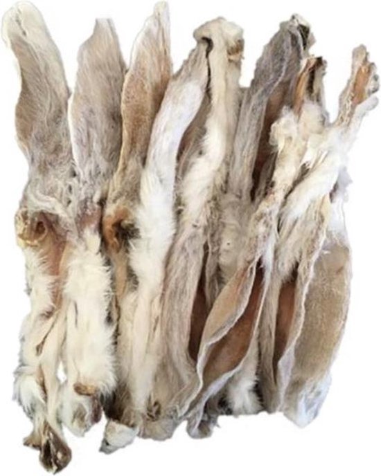 Konijnenoren Hondensnack - Natuurlijk Gedroogde Oren Konijn - 250g