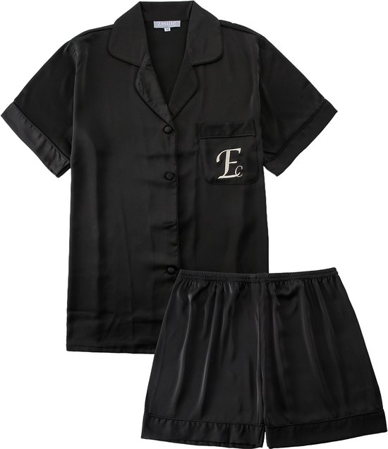 Negligee Pyjama voor dames, sexy, kort, satijn, zomer, nachtkleding, V