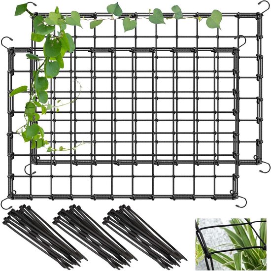 Alwaiiz Scrog Filet De Culture, élastique, Avec 4 Crochets, 120 X 120 Cm, Convient Pour Plantes, Légumes, Fruits, Fleurs