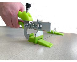 Tegel Levelling Kit 2 mm 100 stuks – Nivelleer systeem Voor Perfect Vlakke Tegelvloeren en - Wanden - Inclusief Clips Wiggen & Tang