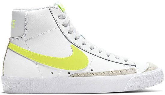 Nike Blazer Mid '77 - Baskets Femme - Wit/Jaune - Taille 37,5