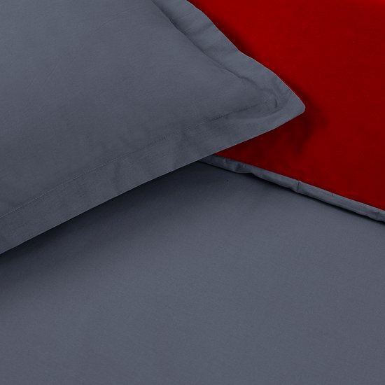 Sleepdown Fleece luxe langpolige kunstbont zilver super zacht onderhoudsvriendelijk dekbedovertrek set met kussenslopen - super kingsize (220 cm x 260 cm
