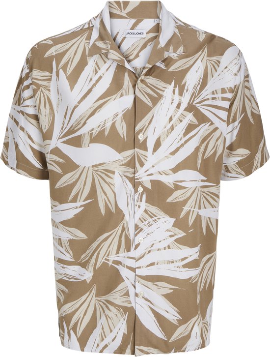 JACK&JONES PLUS JJEJEFF TROPICAL AOP RESORT SHIRT SN PLS Heren Overhemd - Maat EU4XL US2XL