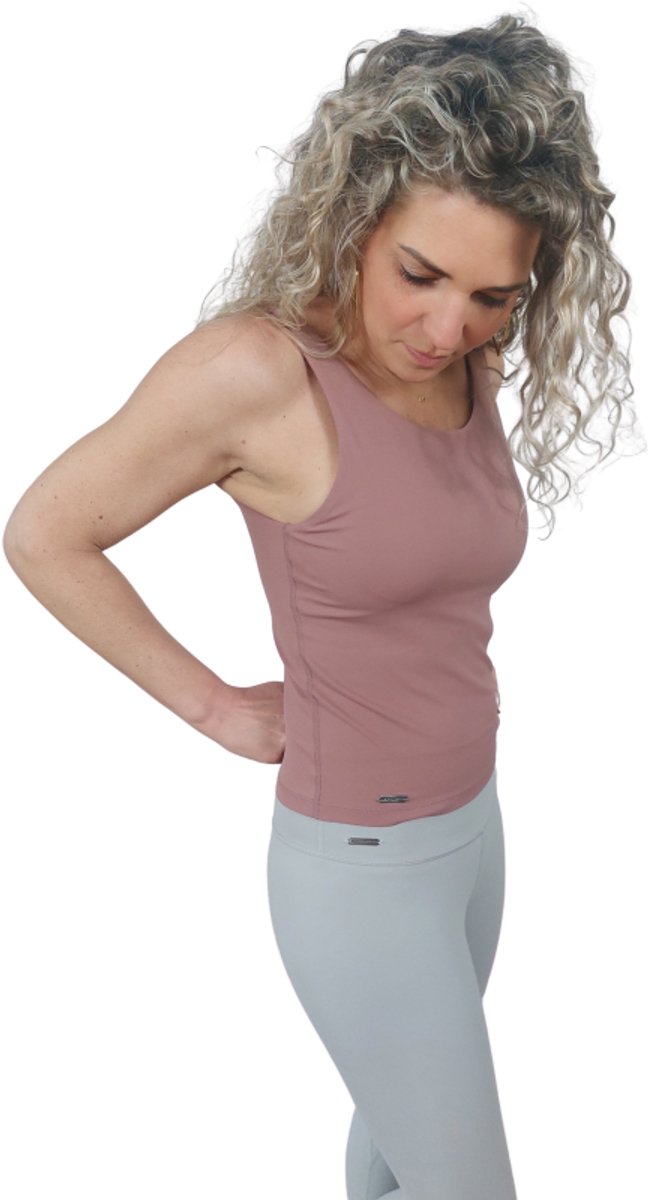 Sporttop - sport tshirt dames - sportbh- sporttop dames Rose - Large - L — afbeelding 5