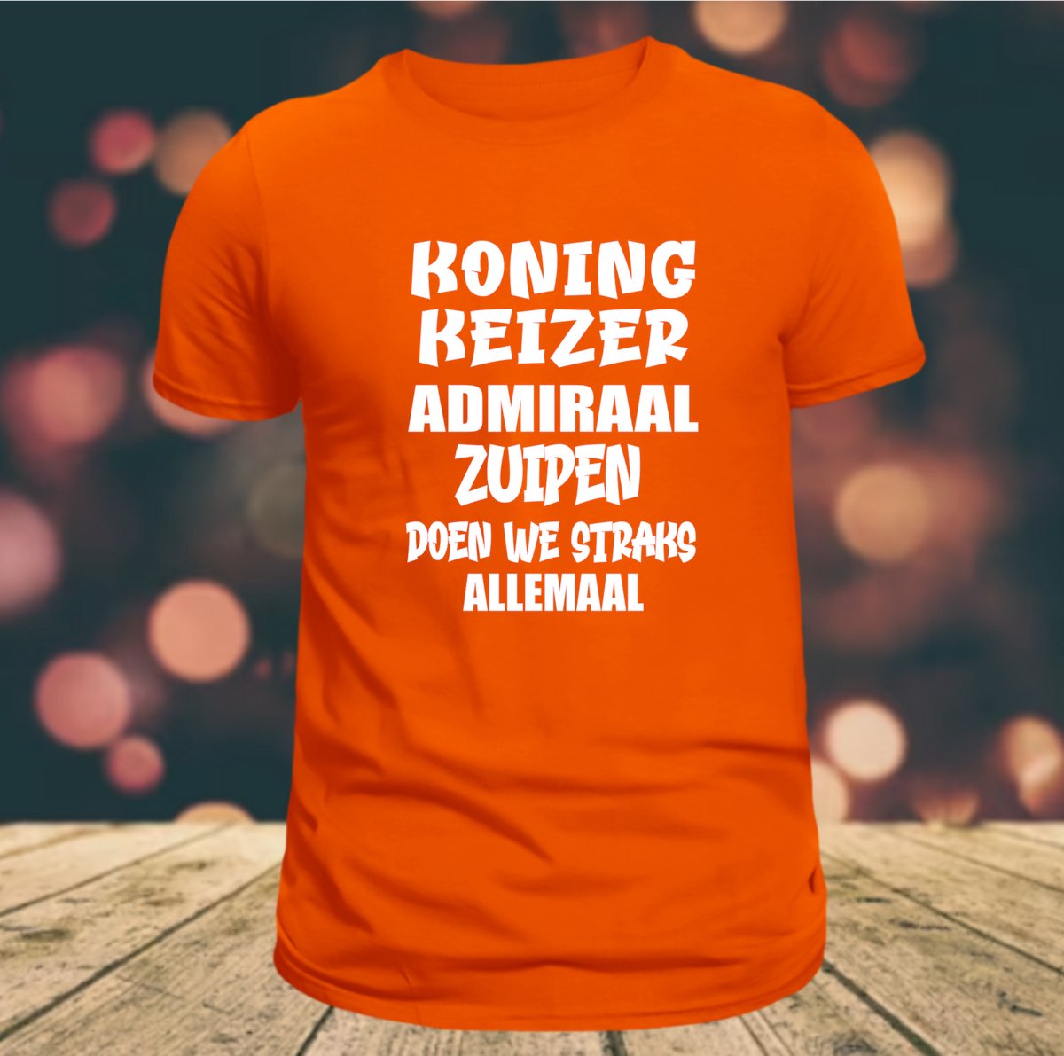 Koningsdag shirt- Koning- Oranje shirt- koning keizer admiraal- maat S- WK T-shirt- EK T-shirt- WK voetbal shirt- EK voetbal shirt