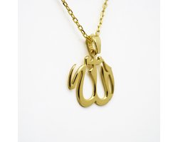 iwa concept - Allah Ketting – 18K Verguld Zilveren Hanger – Islamitische Sieraden – Muslim Gift – Goud of Zilver – Verschillende Kettinglengtes