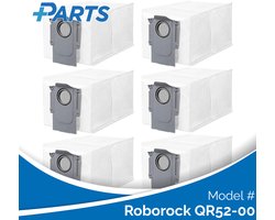 Roborock QR52-00 Stofzakken (6 Stuks, Plus.Parts® alternatief voor 8.02.0239)