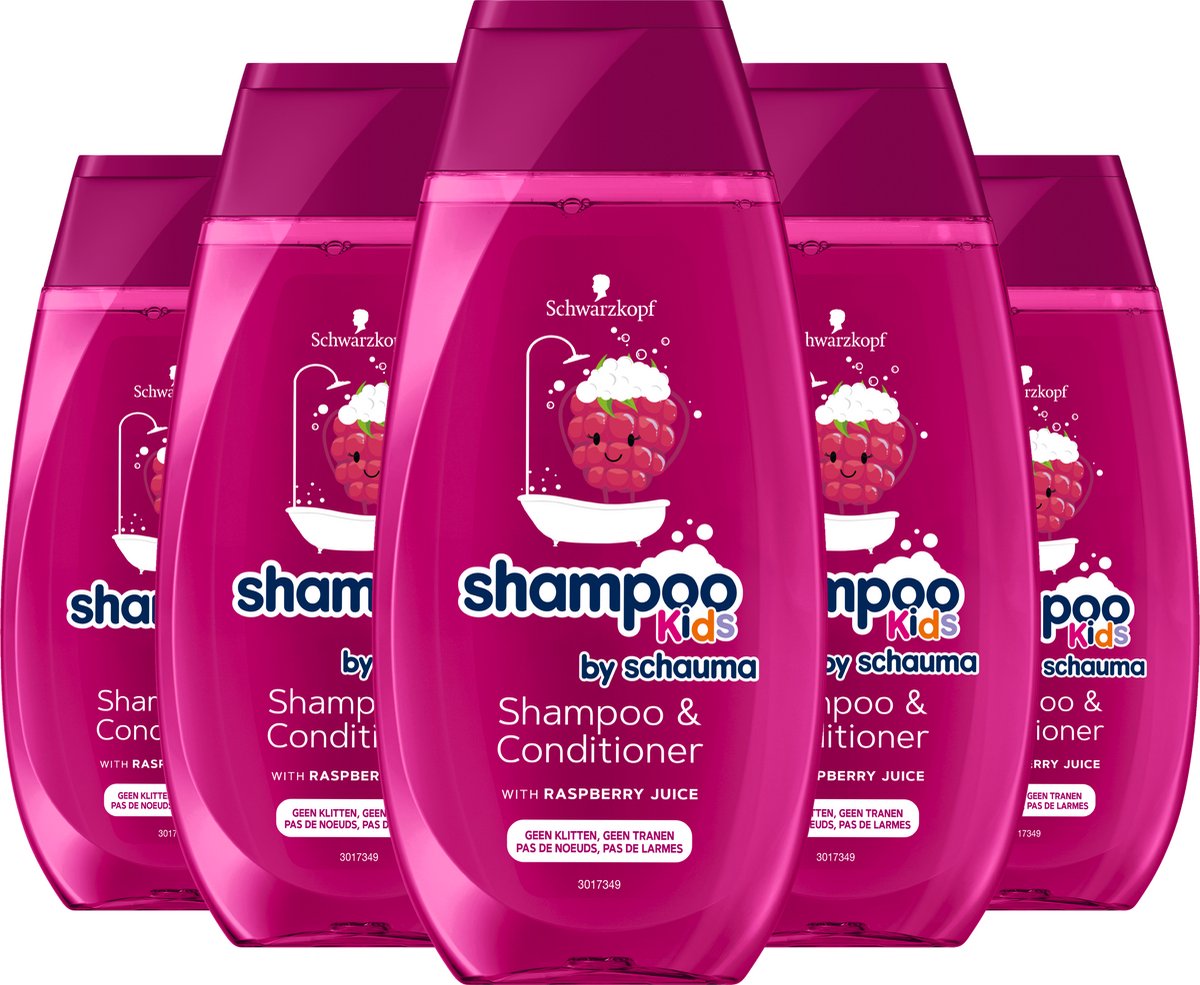 Schwarzkopf Shampoo Kids Raspberry 6x250ml - Grootverpakking