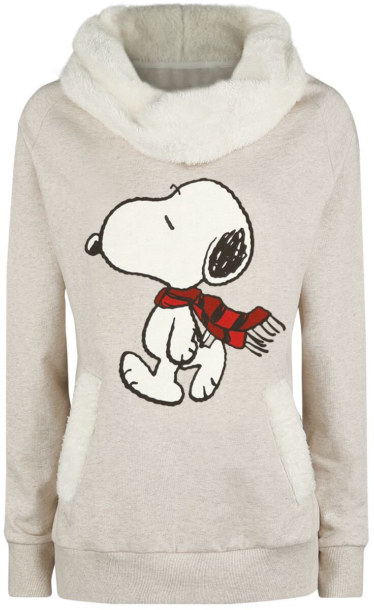 Peanuts Snoopy Winter Dames Sweatshirts - gemêleerd beige - L