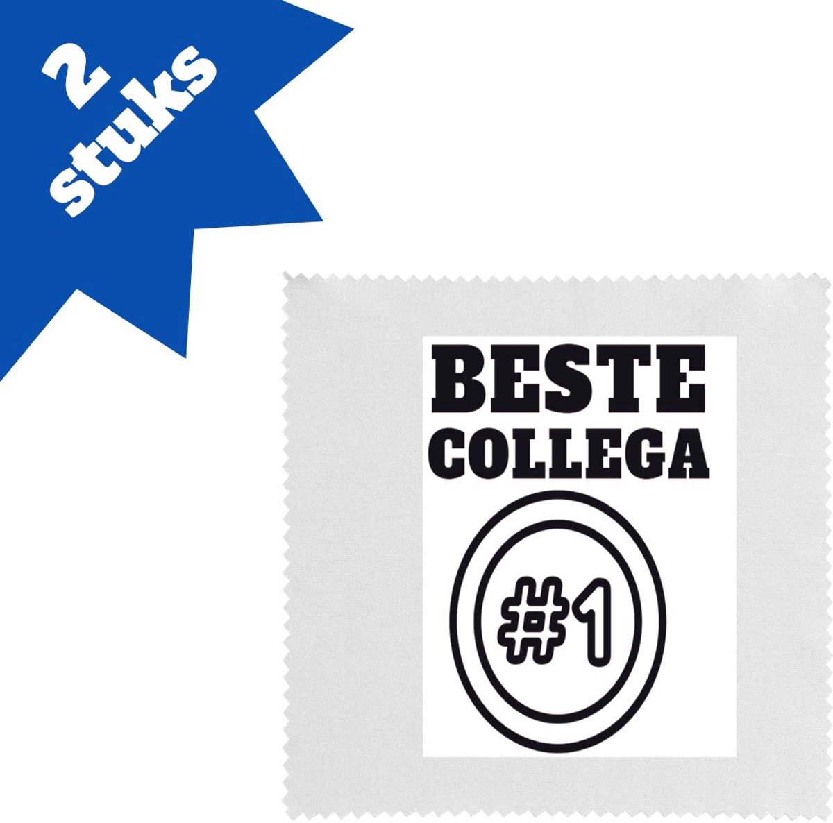Akyol - beste collega brillendoekjes - Beste collega - teamgenoot - cadeau - 17,8 bij 17,8 cm - 2 stuks