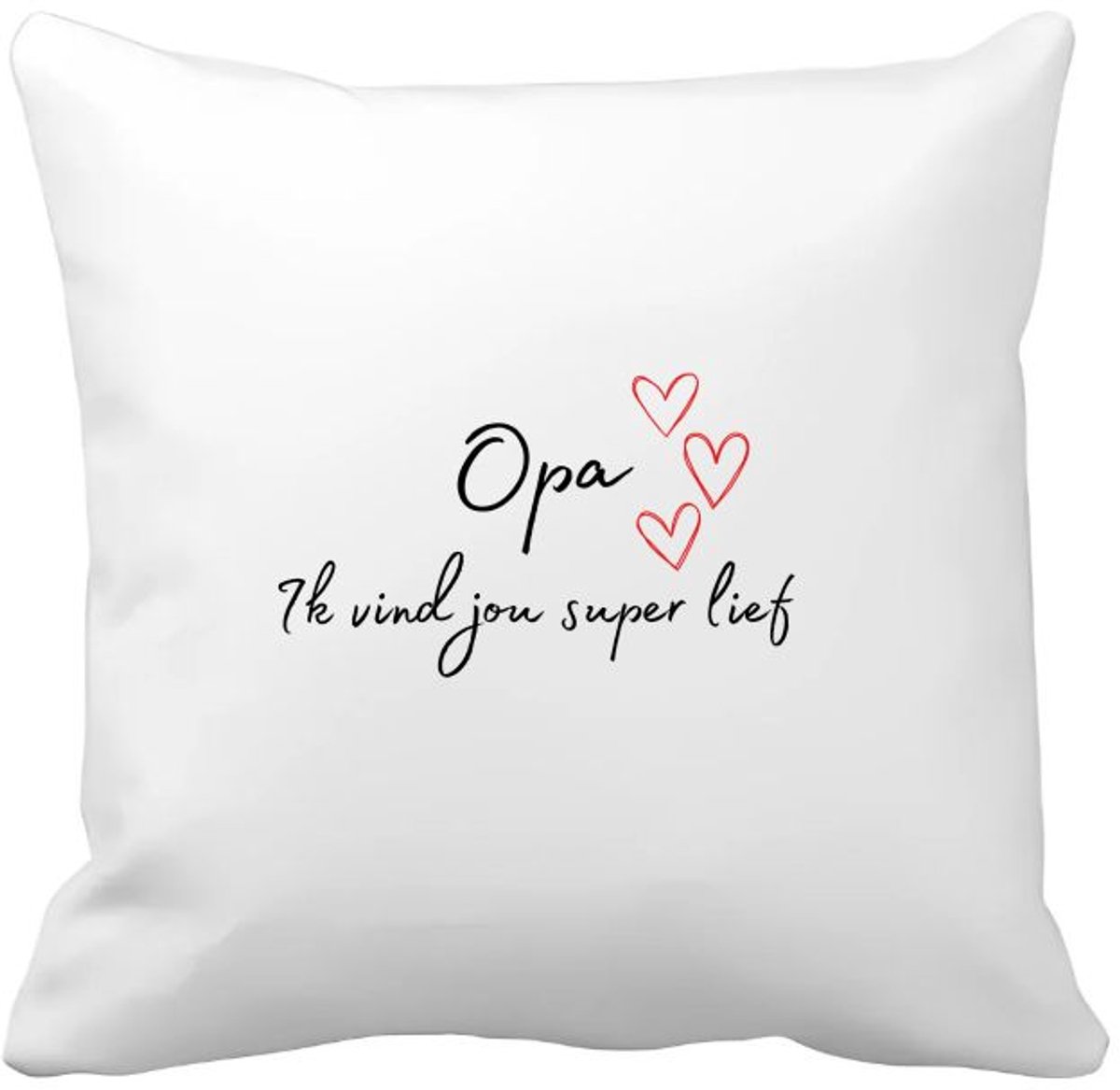 Akyol opa ik vind jou super lief Kussen hoes - Opa - de liefste opa - verjaardag - cadeautje voor opa - opa artikelen - kado - geschenk - 40 bij 40 cm Multicolor