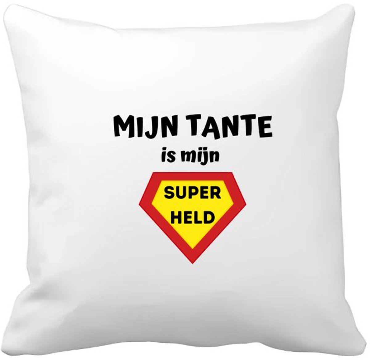 Akyol mijn tante is mijn superheld Kussen hoes - Tante - super tante - verjaardag - cadeautje voor tante - tante artikelen - kado - geschenk - 40 bij 40 cm Multicolor