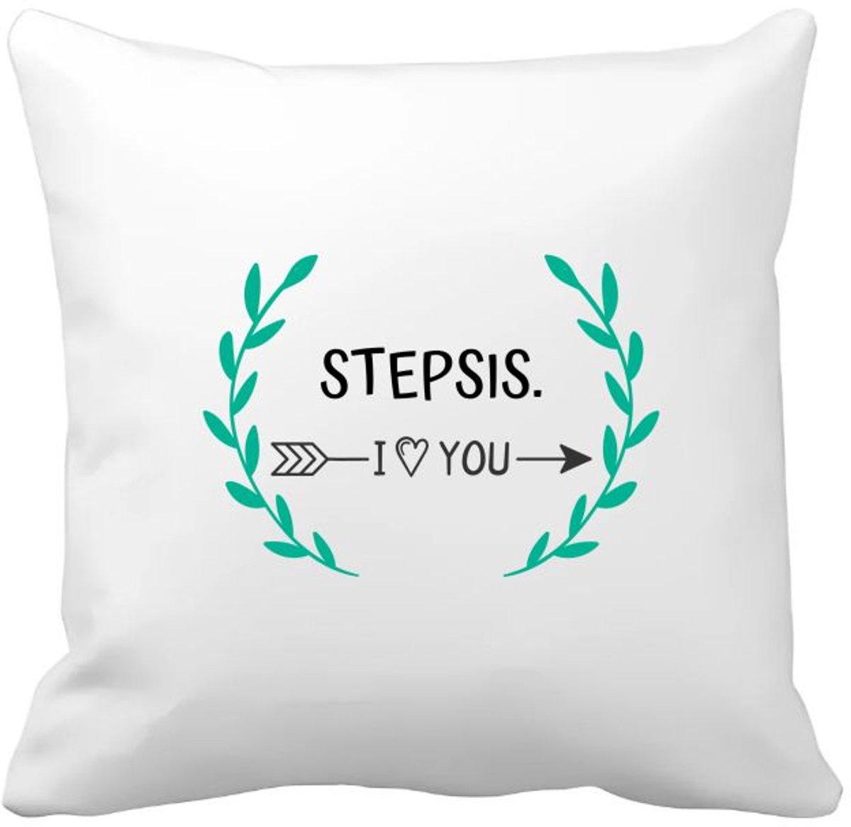 Akyol stepsis i love you Kussen hoes - Zus - de liefste stiefzus - verjaardag - cadeautje voor zus - zus artikelen - kado - geschenk - 40 bij 40 cm Multicolor