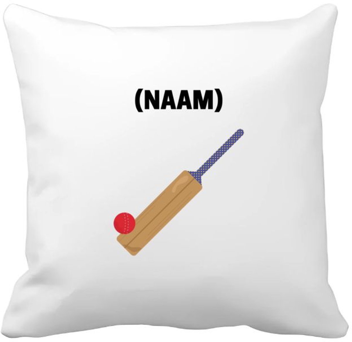 Akyol cricket met eigen naam Kussen hoes - Cricket - cricketer - sport - 40 bij 40 cm Multicolor