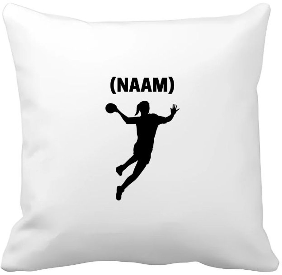 Akyol handbal met eigen naam - Kussen hoes - Handbal - handbalster - sport - 40 bij 40 cm Multicolor