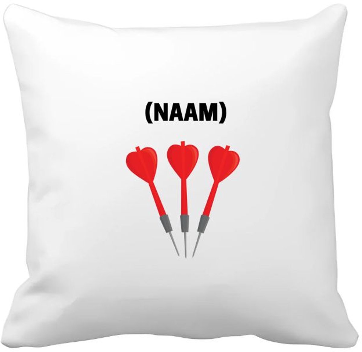 Akyol darten met eigen naam Kussen hoes - Dartbord - darter - sport - 40 bij 40 cm Multicolor