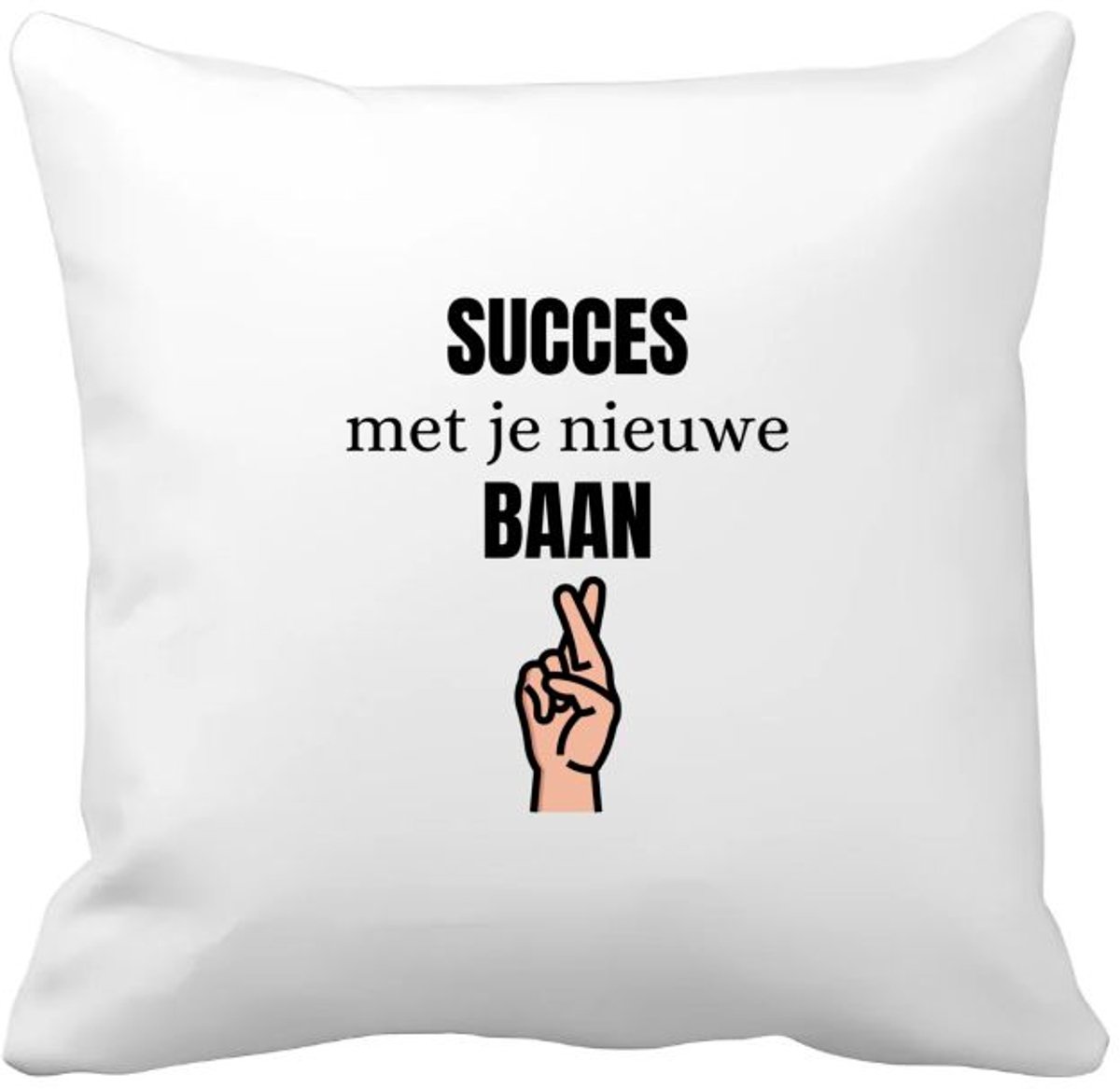 Akyol succes met je nieuwe baan Kussen hoes - Collega - collega - bedankje - cadeautje voor collega - kado - afscheids cadeau - 40 bij 40 cm Multicolor