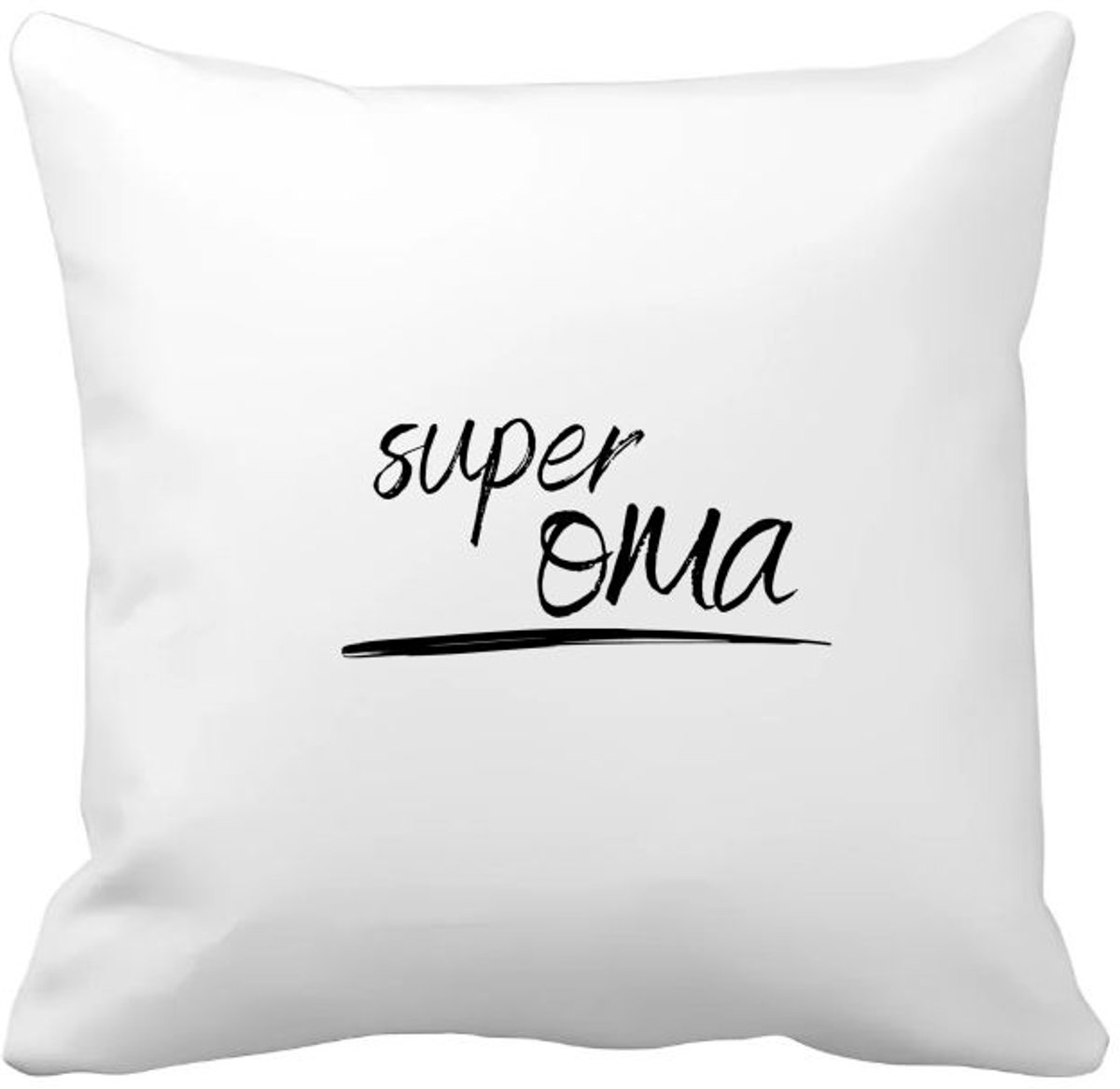 Akyol super oma Kussen hoes - Oma - de beste oma - verjaardagscadeau - verjaardag - cadeau - cadeautje voor oma - oma artikelen - kado - geschenk - gift - 40 bij 40 cm Multicolor