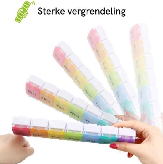 Pillendoos 7 Dagen - Pillendoosje - Medicijnen Doosje - NEDERLANDS