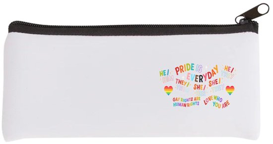 Foto: Akyol lgbtq cadeau etui lgbt queer pride month lgbtq vlag gay pride met tekst opdruk leuke pride spullen verjaardag cadeau gift 20 bij 9 cm