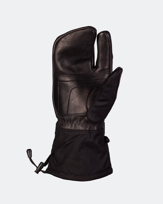 Snowshepherd Skihandschoenen - Lobster handschoenen - Zwart - Anti-slip - Waterdicht - Leren Wanten - Heren - Dames - S