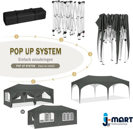3x3 meter - Waterdichte - Partytent kopen? | Lage prijs