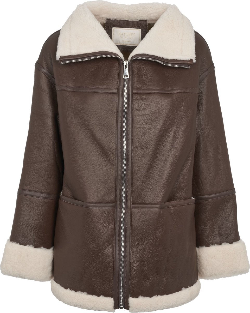 Natures Collection Karina Jas Dubbelzijdige schapenvacht Shearling schapenvacht Beige