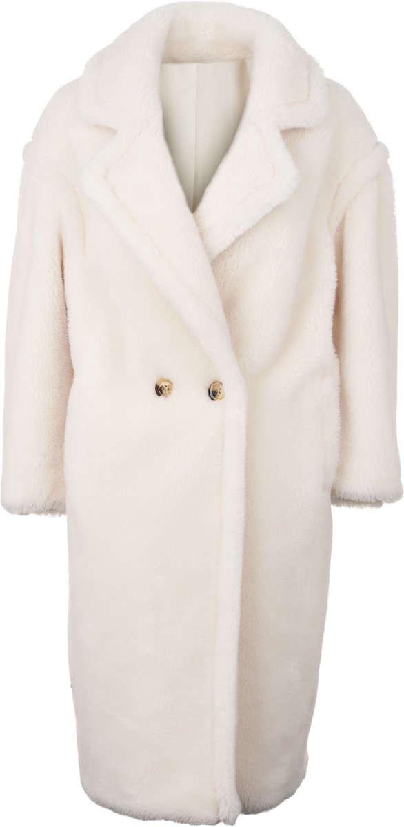 Natures Collection Donna Jas Schapenvacht Polyester voering Wit