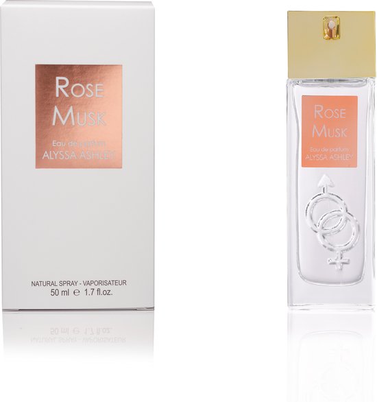 Alyssa Ashley Rose Musk - Eau de Parfum - Unisex - Bloemige en Verleidelijke Parfum - 50ml