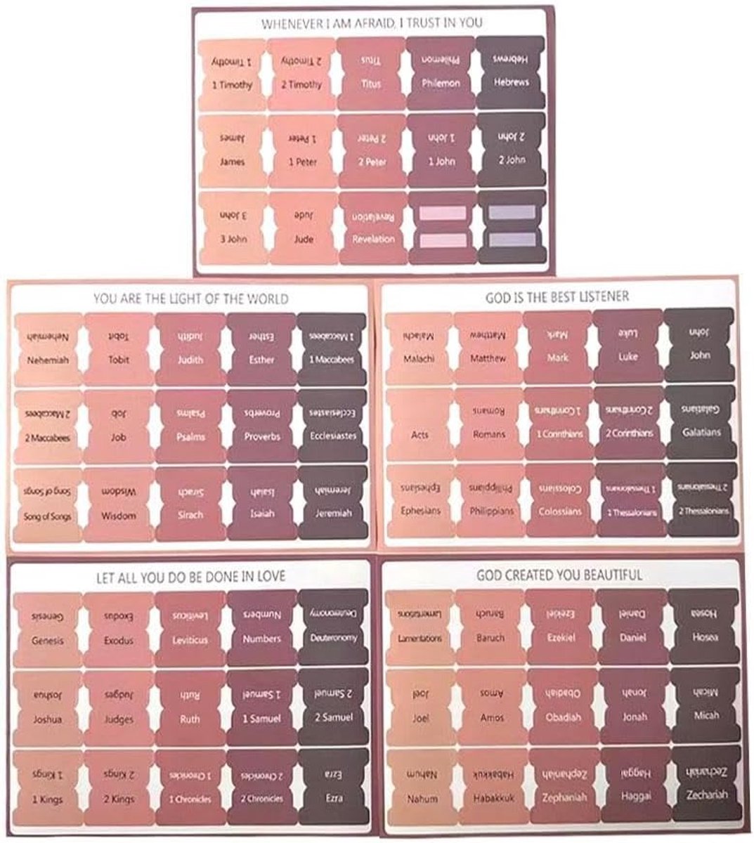 thumbnail: Gelamineerde Bijbeltabletten Voor Katholieken - 75 Bijbelse Registers & Bladwijzer Voor Studie En Journaling