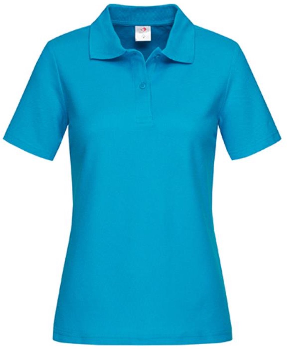 Stedman - Dames Polo - Ocean Blue maat XL