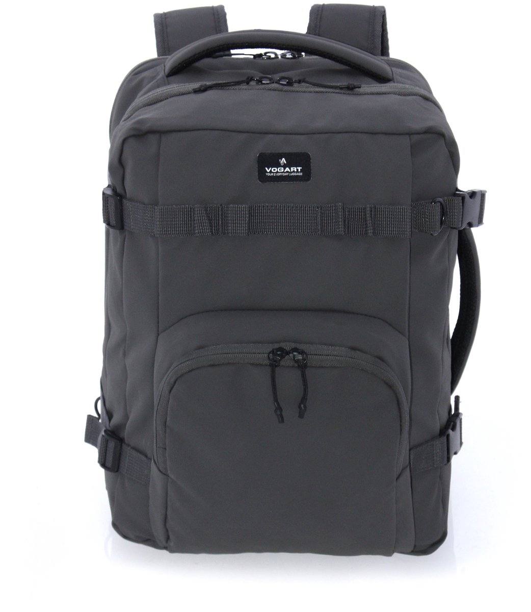 Vogart Nitro Handbagage Laptoprugzak 13" - Underseater Reistas 40x30x20 cm - Zwart