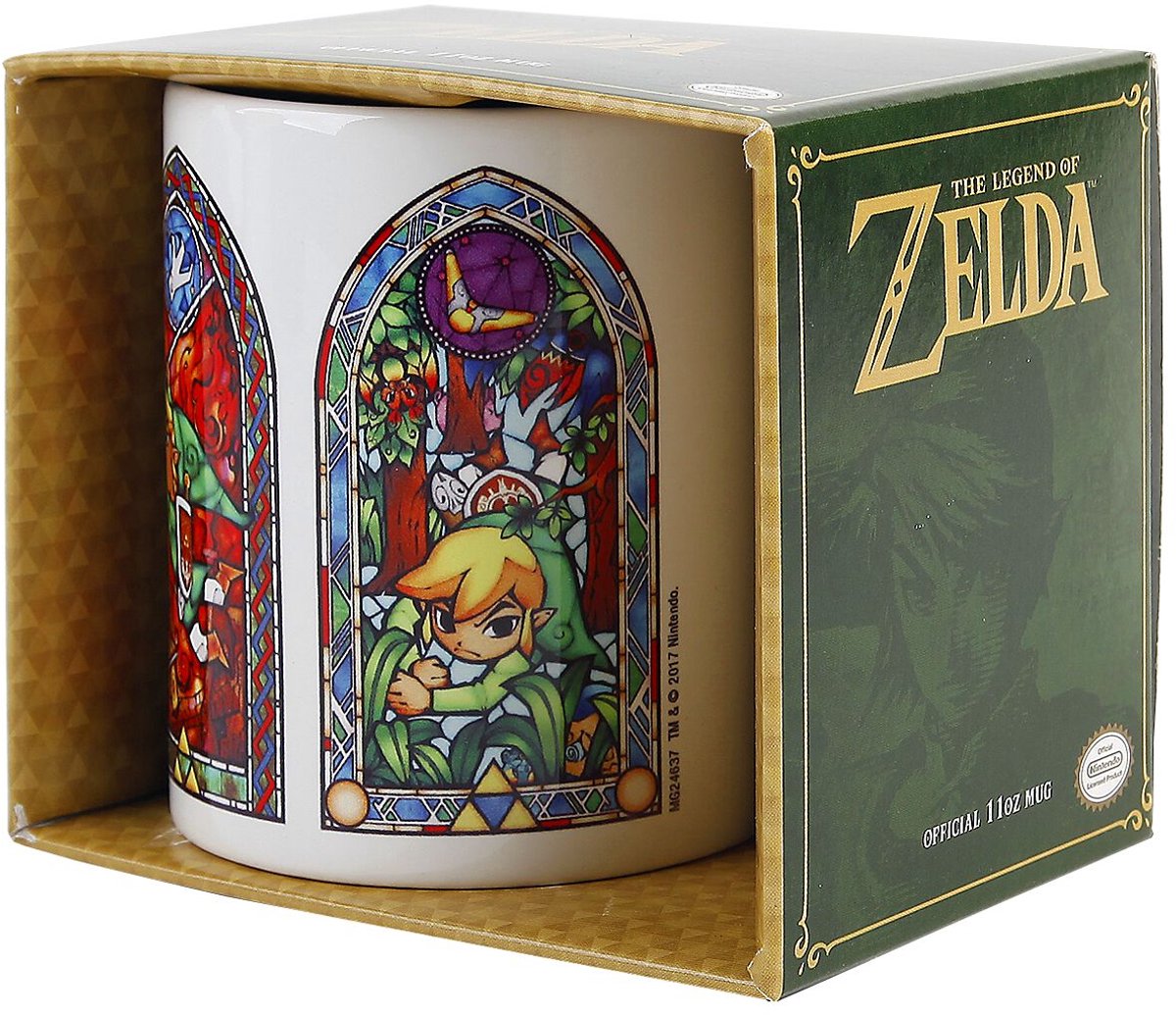 The Legend of Zelda Stained Glass Unisex Kop - wit - Standard