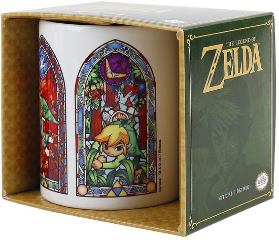 The Legend of Zelda Stained Glass Unisex Kop - wit - Standard