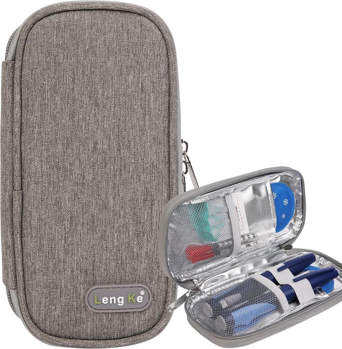 Draagbare Insuline Koeler Reis Koffer voor Diabetische Medicatie met Herbruikbare Gel Ice Packs
