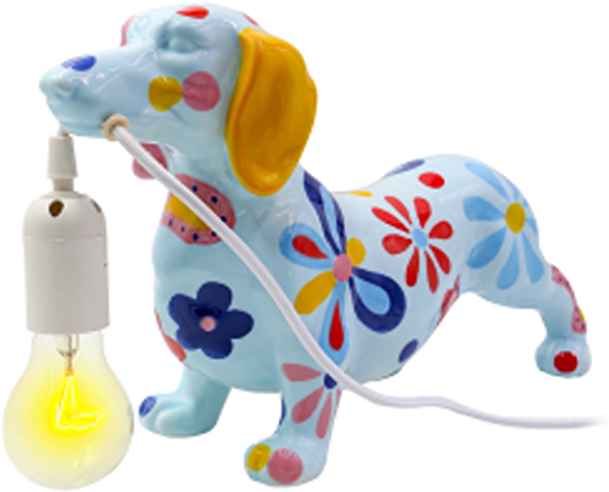 Pomme Pidou Blossom Bliss Lamp Tekkel Frankie Blauw