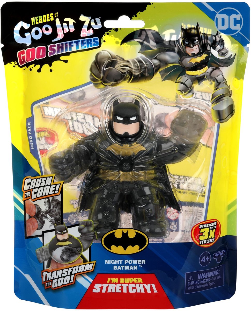 Goo Jit Zu Heroes of dc goo shifters batman - stretch figuur met color change core