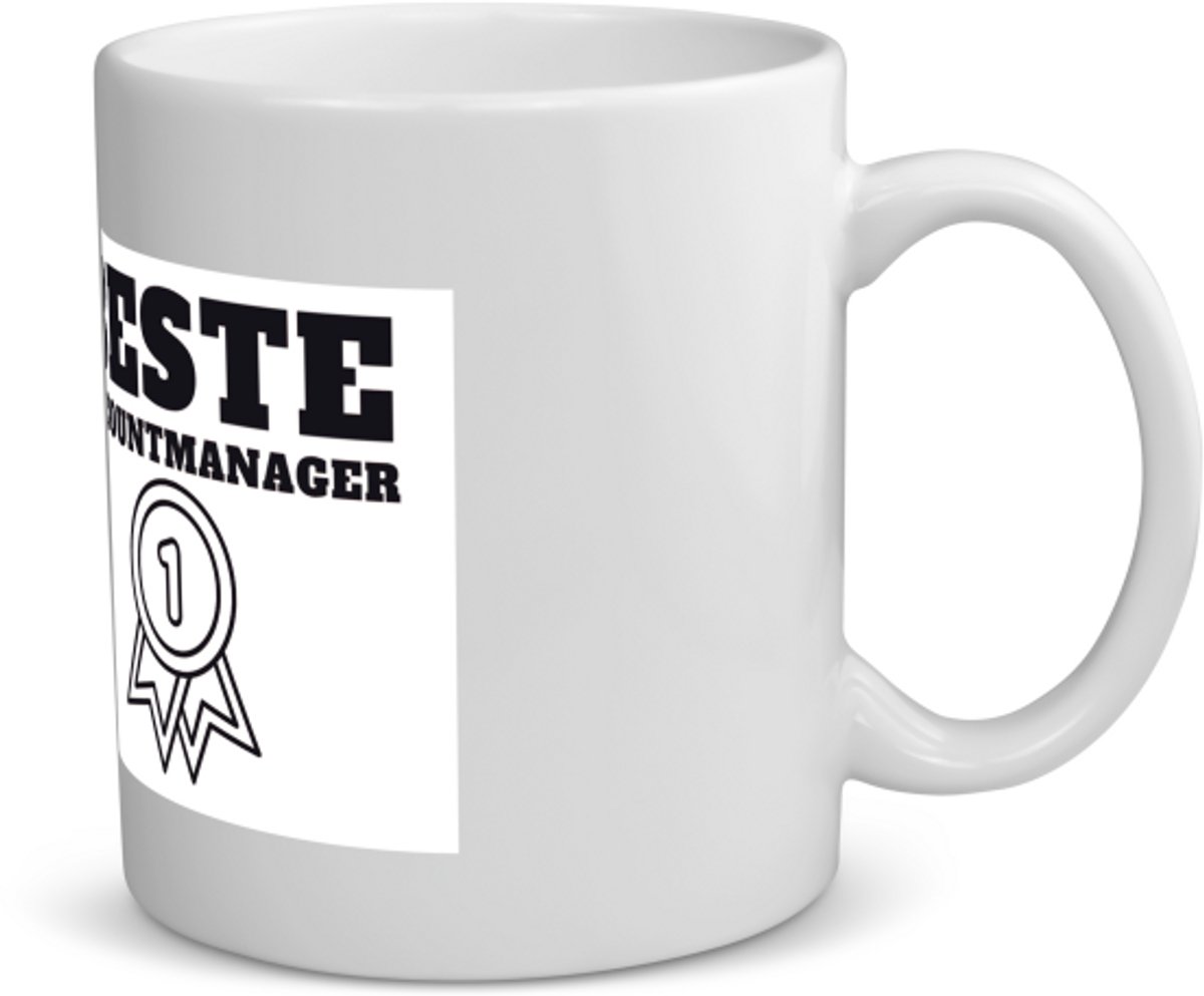 Beste accountmanager Mok met opdruk - beste accountmanager - collega - welkom - afscheid - 350 ML inhoud