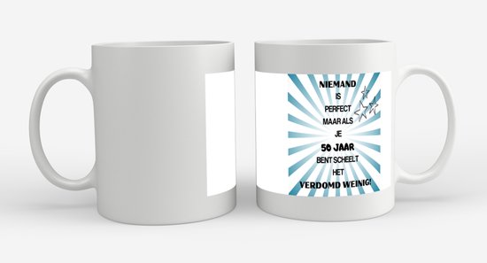 Akyol - Cadeau 50 ans Sarah et Abraham - tasse à café - tasse à thé - Hourra 50 ans - anniversaire homme et femme - avec impression - texte drôle - anniversaire - anniversaire - texte drôle - contenu 350 ML