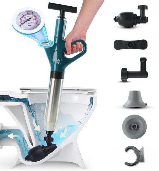 Ontstopper - WC Ontstopper - Gootsteen Ontstopper - Toilet Ontstopper - Plopper - Luchtdruk Ontstopper - Milieuvriendelijk