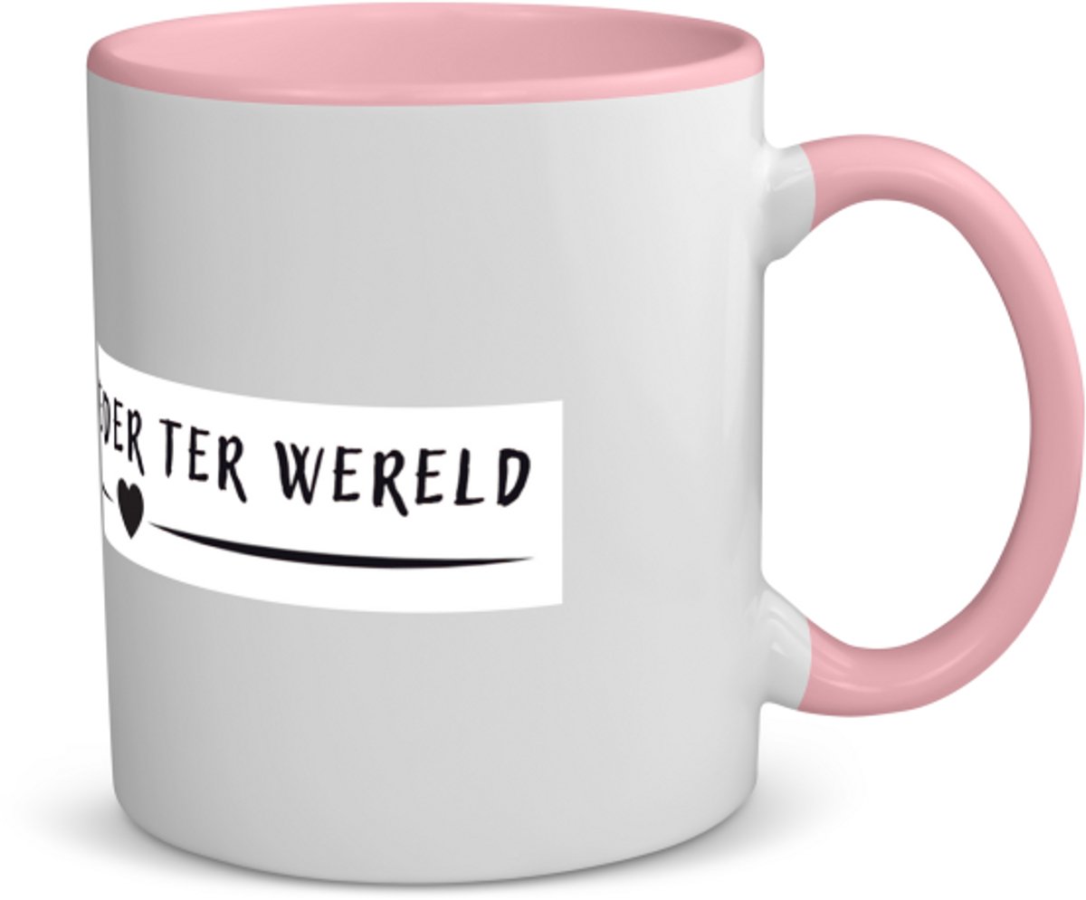 Akyol - beste moeder ver koffiemok - theemok - roze - Moeder - mama - moederdag - 350 ML inhoud