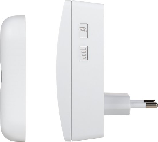 Byron DBY-21132 - Deurbel Draadloze set - 100m Bereik - IP44 waterdicht - Wit — afbeelding 3