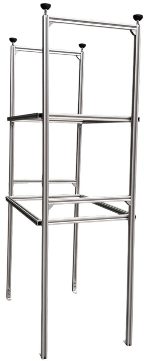 Opbergrek aluminium voor camper / campergarage 2 niveaus