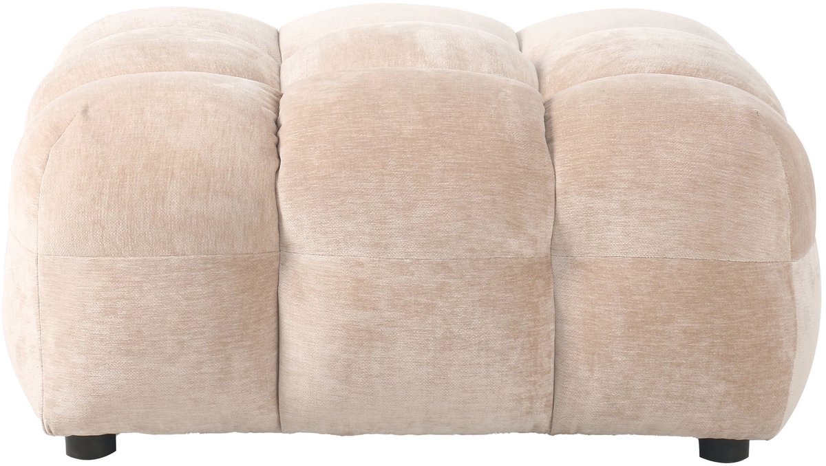 Dutchbone Hackman Hocker Velours Beige