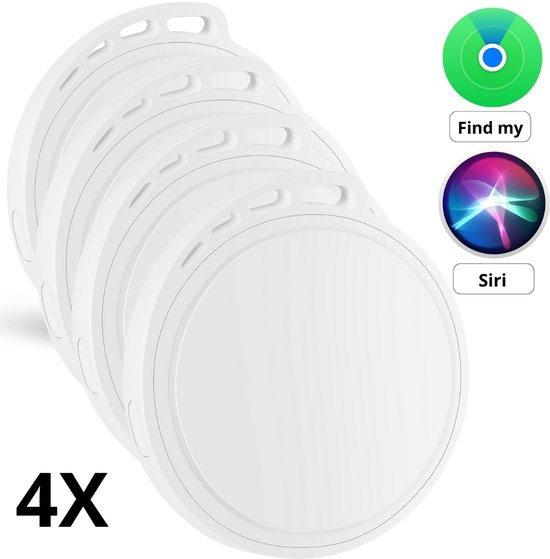 Alternatief Airtag 4 stuks – GPS Tracker – Bluetooth Tracker & Sleutelvinder – Geschikt voor Apple AirTag - Werkt met Apple Find My - WiseQ