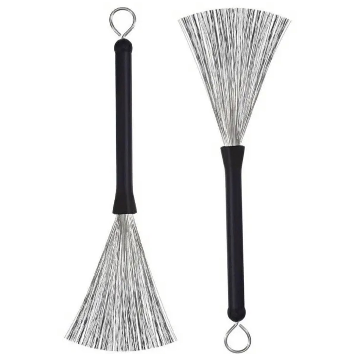 Drum Brushes 1 paar - Rubber Handvat - Jazz Drum - Lengte Ca 32.5 cm -