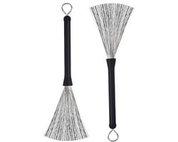 Drum Brushes 1 paar - Rubber Handvat - Jazz Drum - Lengte Ca 32.5 cm -