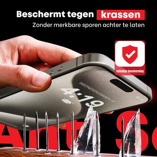 Protecteur d'écran iPhone 15 Pro Max Trempé Verre de protection trempé - 2 pièces protecteur d'écran