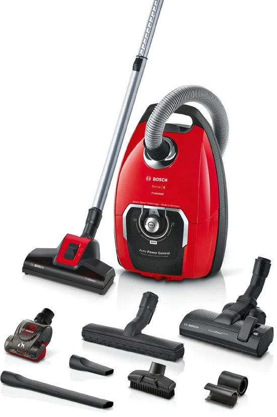 Bosch ProAnimal BGB8PET3A Serie 8 - Stofzuiger met zak - Rood
