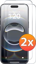 Screenprotector - Geschikt voor iPhone 16E Tempered Glass - 2 stuks Extra Sterk – beschermglas